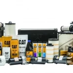 spare parts Caterpillar seperti filter, oli, dan komponen mesin alat berat
